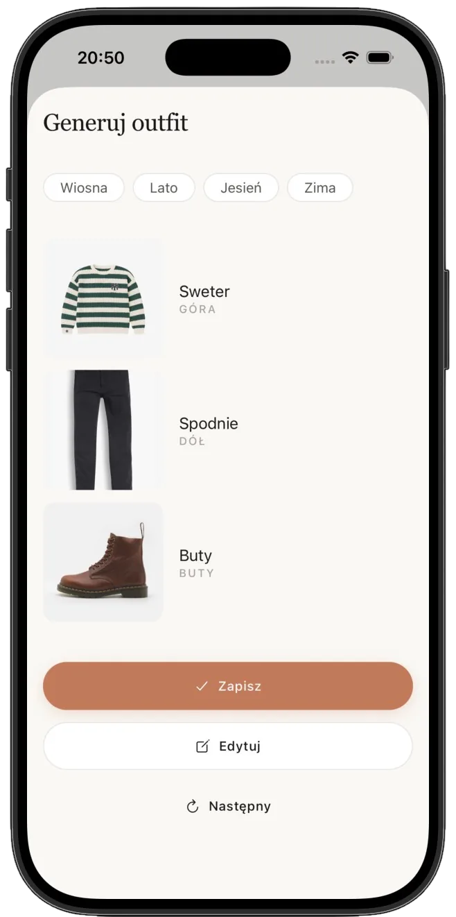 Nowe połączenia w aplikacji NextOutfits